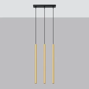 Obesna svetilka PASTELO 3L polirano zlato