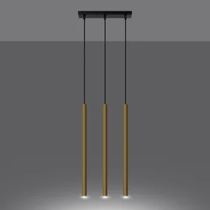 Obesna svetilka PASTELO 3L polirano zlato