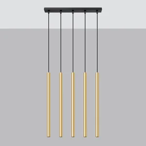 Obesna svetilka PASTELO 5L polirano zlato