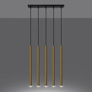 Obesna svetilka PASTELO 5L polirano zlato