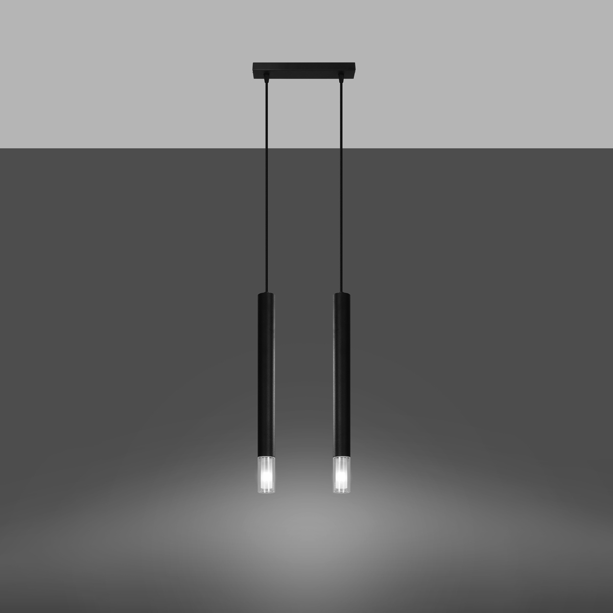 Obesna svetilka WEZYR 2 črna