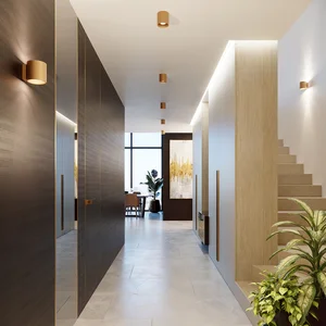 Stenska svetilka ORBIS 1 zlata (10x12.5x10cm)