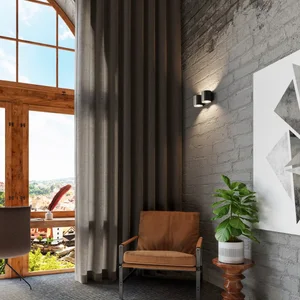 Stenska svetilka ORBIS 2 črna (26x12x10cm)