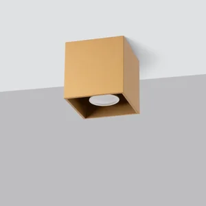 Stropna svetilka QUAD 1 zlata (10x10x10cm)
