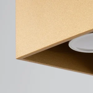 Stropna svetilka QUAD 1 zlata (10x10x10cm)