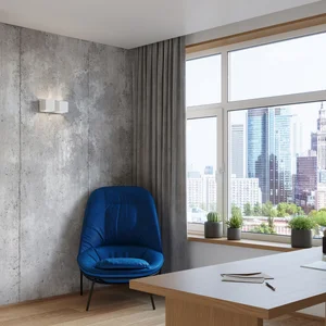 Stenska svetilka QUAD 2 bela (26x12x11cm)