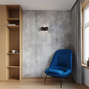 Stenska svetilka QUAD 2 črna (26x12x11cm)