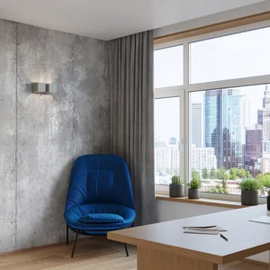 Stenska svetilka QUAD 2 siva (26x12x11cm)