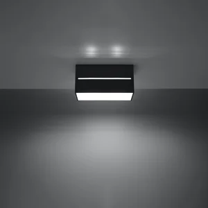 Stropna svetilka LOBO 2 črna (20x10x10cm)