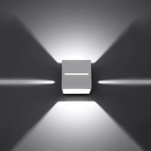 Stenska svetilka LOBO bela (10x12x10cm)