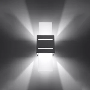 Stenska svetilka LORETO siva (10x12x30cm)