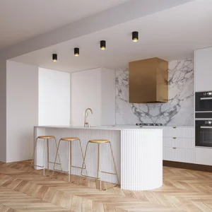 Stropna svetilka NESI črna (10x10x14cm)