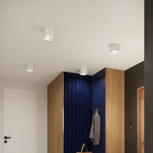 Stropna svetilka HATI bela (12x12x11cm)