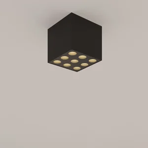 Stropna svetilka OZZY črna LED (9.5x9.5x8.3cm)