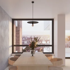 Obesna svetilka FLAVIO črna (40x40x105cm)