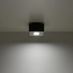 Stropna svetilka MONO 1 črna (14x14x11cm)