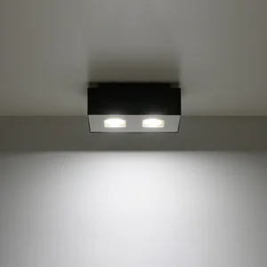 Stropna svetilka MONO 2 črna (24x14x11cm)