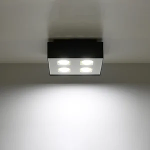 Stropna svetilka MONO 4 črna (24x24x11cm)