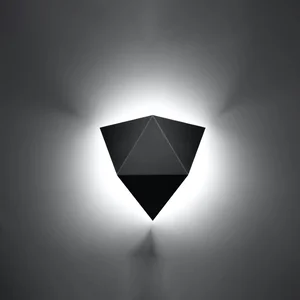 Stenska svetilka SOLIDO črna (27x8x25cm)