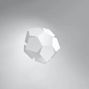 Stenska svetilka PENTA bela (30x30x8cm)