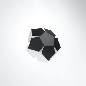 Stenska svetilka PENTA črna (30x30x8cm)