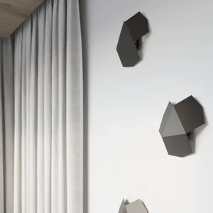 Stenska svetilka TRE črna (30x30x8cm)