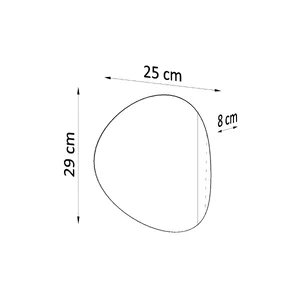 Stenska svetilka SENSES črna (25x8x29cm)