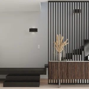 Stenska svetilka MAGNUS črna (34x8x14cm)