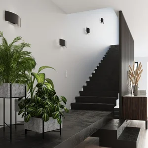 Stenska svetilka MAGNUS črna (34x8x14cm)