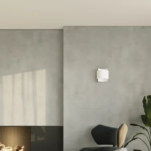 Stenska svetilka IMPACT bela (22x11x23cm)