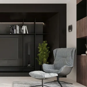 Stenska svetilka HESTIA črna (21x8.5x23cm)