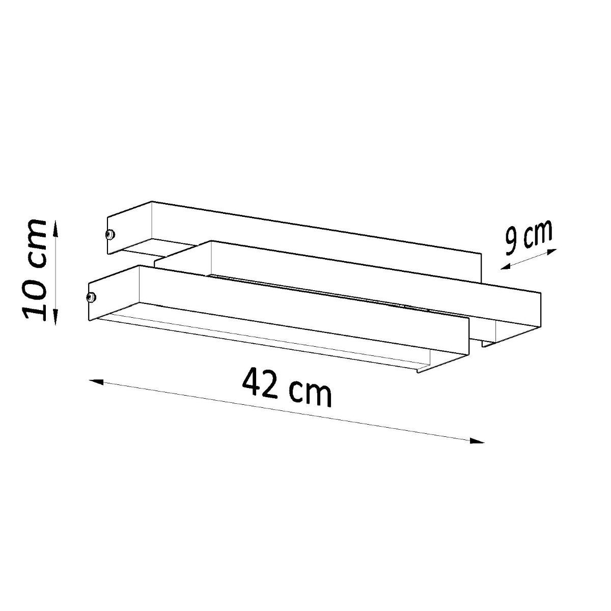 Stenska svetilka FROST (42x9x10cm)