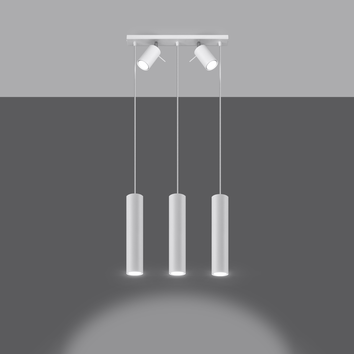 Obesna svetilka RING 3 bela (45x5x100cm)