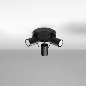 Stropna svetilka RING 3P črna (20x20x18cm)