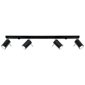 Stropna svetilka RING 4L črna (80x6x16cm)