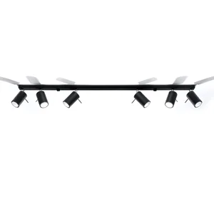 Stropna svetilka RING 6L črna (118x6x16cm)