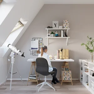 Namizna svetilka RING črna (14.5x19.5x43cm)