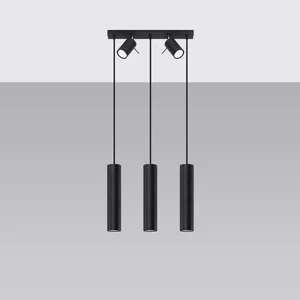 Obesna svetilka RING 3 črna (45x5x100cm)