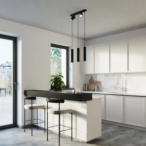 Obesna svetilka RING 3 črna (45x5x100cm)