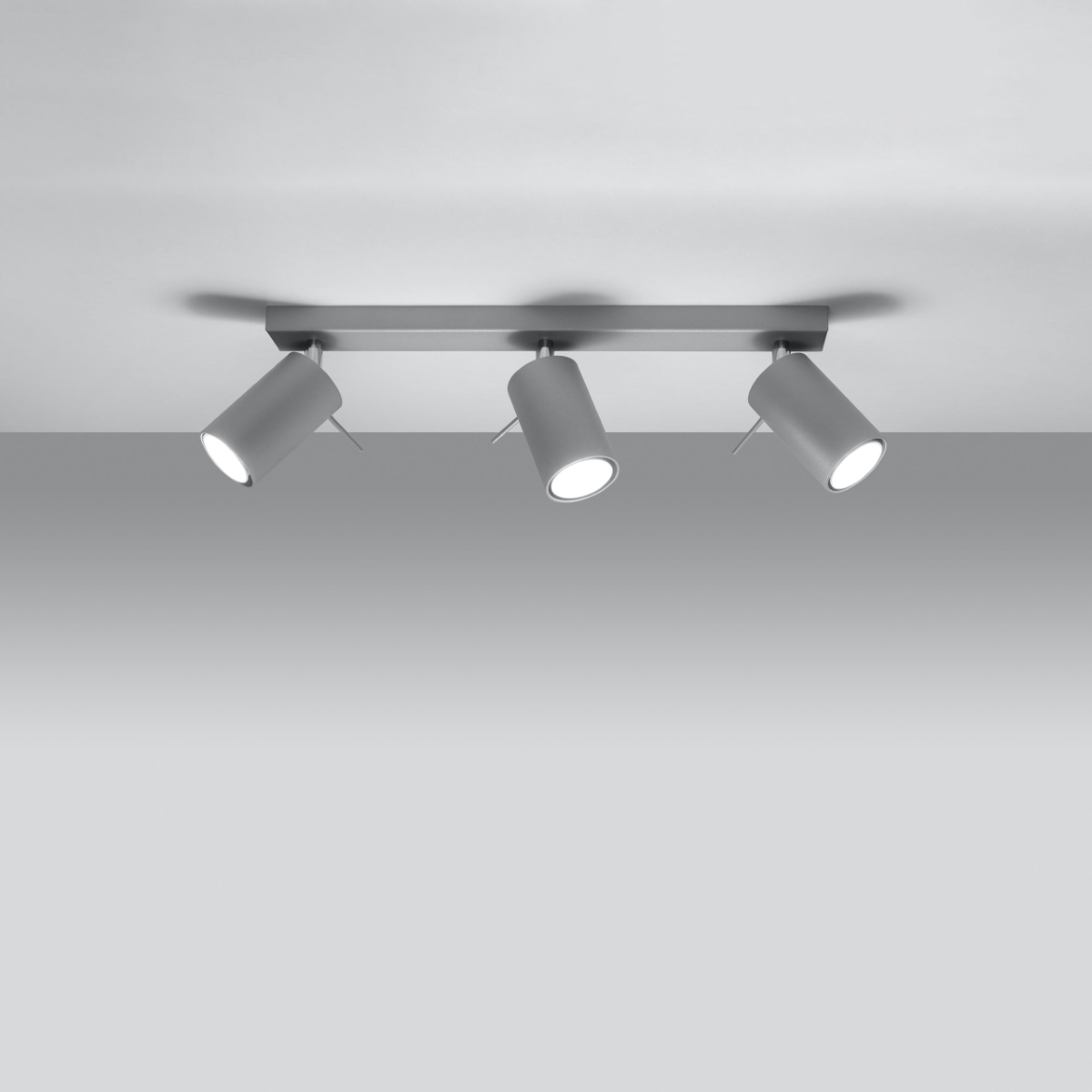 Stropna svetilka RING 3 siva (45x6x16cm)