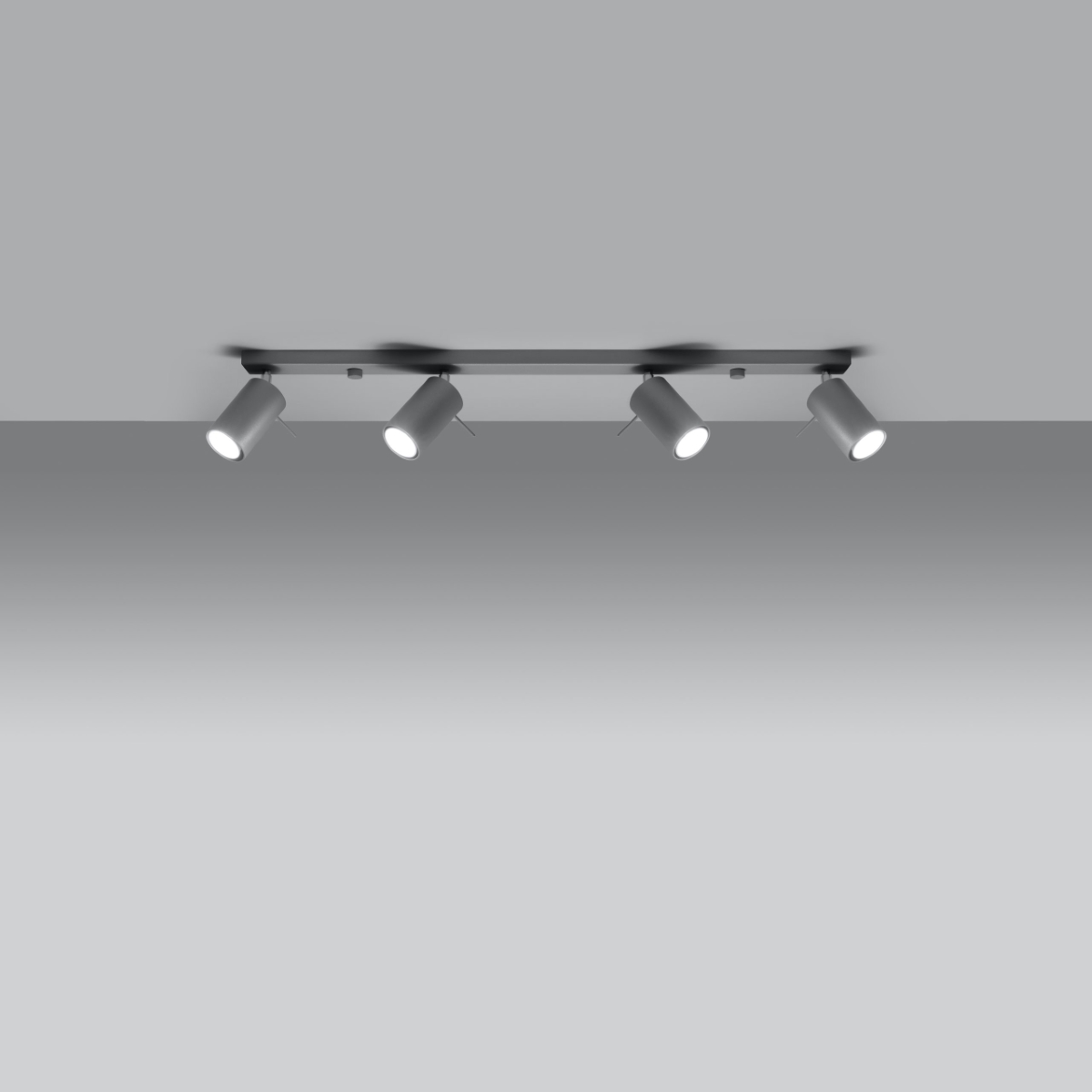 Stropna svetilka RING 4L siva (80x6x16cm)