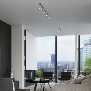 Stropna svetilka RING 4L krom (80x6x16cm)