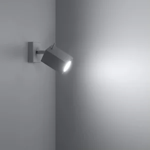 Stenska svetilka MERIDA bela (8x16x8cm)