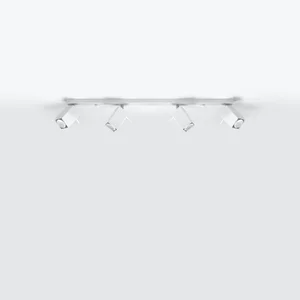 Stropna svetilka MERIDA 4L bela (80x6x16cm)