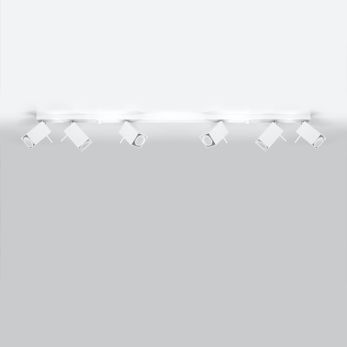 Stropna svetilka MERIDA 6L bela (118x6x16cm)