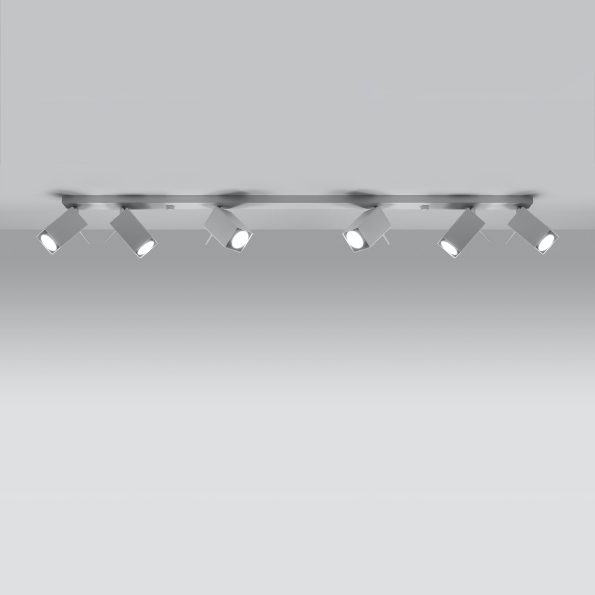 Stropna svetilka MERIDA 6L bela (118x6x16cm)