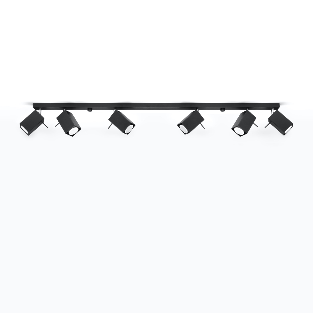 Stropna svetilka MERIDA 6L črna (118x6x16cm)