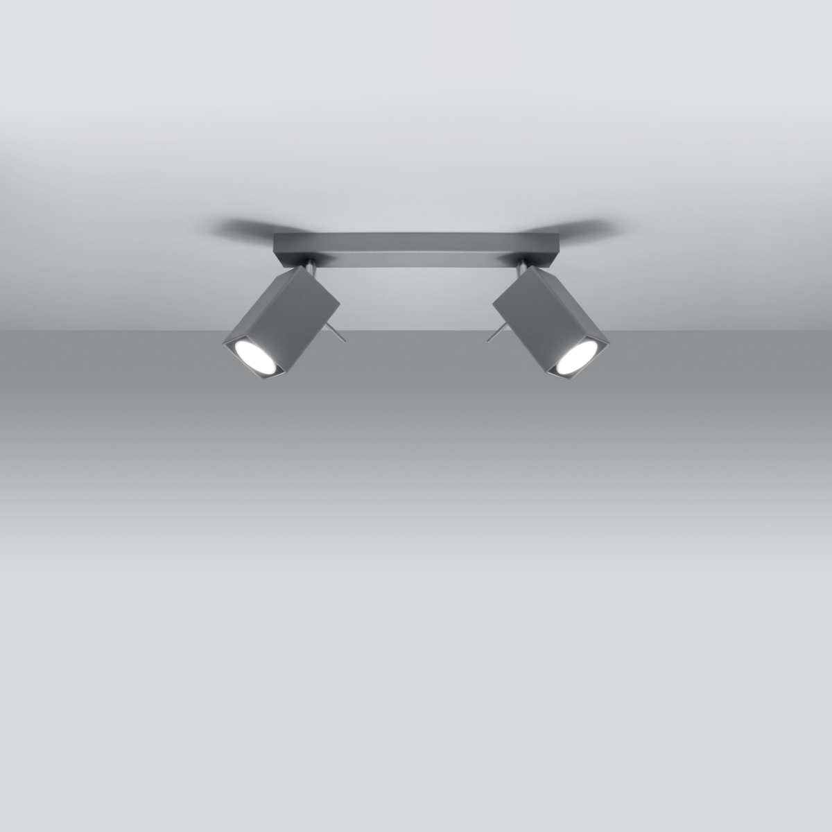 Stropna svetilka MERIDA 2 siva (30x6x16cm)