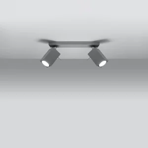 Stropna svetilka MERIDA 2 siva (30x6x16cm)