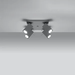 Stropna svetilka MERIDA 4 siva (25x25x16cm)